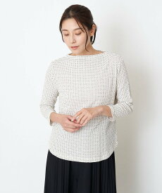 【SALE／50%OFF】GIANNI LO GIUDICE [日本製]ドットツイストジャガードプルオーバー ジャンニロジュディーチェ トップス カットソー・Tシャツ ホワイト イエロー グリーン【送料無料】