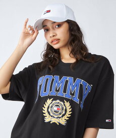 【SALE／40%OFF】TOMMY JEANS (U)TOMMY HILFIGER(トミーヒルフィガー) スケートカレッジT トミーヒルフィガー トップス カットソー・Tシャツ ブラック ブルー グレー【送料無料】