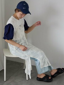 【SALE／40%OFF】ehka sopo ◎レースキャミソールワンピース エヘカソポ ワンピース・ドレス ワンピース ホワイト ブラック イエロー【送料無料】