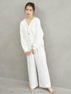 SNIDEL HOME 【Cinnamoroll】サテンロングパンツ スナイデルホーム パンツ その他のパンツ ネイビー ホワ…