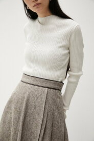 【SALE／60%OFF】AZUL BY MOUSSY RANDOM RIB H/N KNIT TOPS アズールバイマウジー トップス ニット ホワイト ブラック グリーン ピンク ブルー