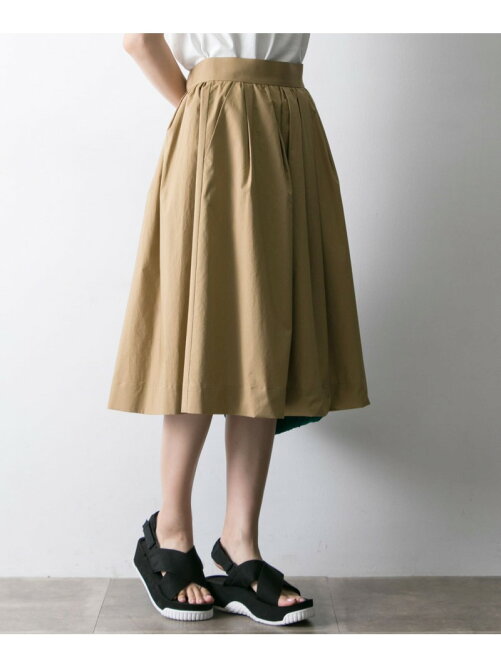 人気のファッショントレンド ユニークギャザー フレア スカート