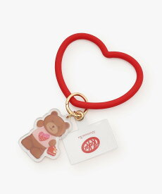【SALE／47%OFF】Afternoon Tea LIVING スマホリングストラップ/KITKAT ハートフルベアー アフタヌーンティー・リビング スマホグッズ・オーディオ機器 その他のスマホグッズ・オーディオ機器 レッド