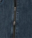 【公式ショップ】LONG BIKER TRENCH/バイカージャケットディテールロングデニムトレンチコート