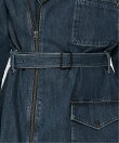 【公式ショップ】LONG BIKER TRENCH/バイカージャケットディテールロングデニムトレンチコート