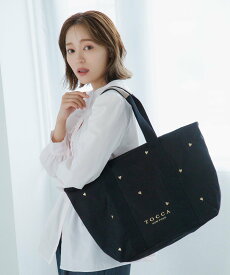 TOCCA 【新色登場・chayさん着用・WEB&一部店舗限定】LUCKY SHOWER TRAVELING TOTE トラベルキャンバストート トッカ バッグ トートバッグ グレー ブラック レッド ベージュ ブラウン【送料無料】