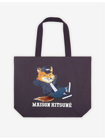 Maison Kitsune MAISON KITSUNE/(U)DRESSED FOX TOTE BAG メゾン キツネ バッグ トートバッグ ホワイト【送料無料】