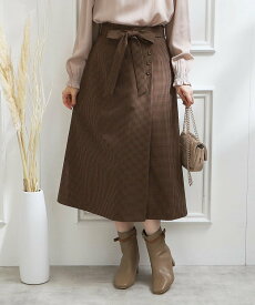 【SALE／40%OFF】Couture Brooch 【大人レディな着こなしに】ボタンデザインスカート クチュールブローチ スカート その他のスカート ネイビー ブラウン ベージュ