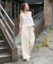 <新色追加><低身長サイズあり>ウォッシュ加工 イージーデニムパンツ/楽ちんデニム 全3色 XS/S/M