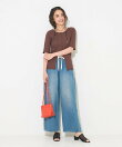 <新色追加><低身長サイズあり>ウォッシュ加工 イージーデニムパンツ/楽ちんデニム 全3色 XS/S/M