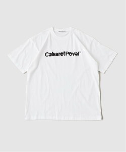 417 EDIFICE cabaret poval / �L���o���[�|�o�[�� Stencil Logo Tee �t�H�[�����Z�u�� �G�f�B�t�B�X �g�b�v�X �J�b�g�\�[�ET�V���c �u���b�N �z���C�g �l�C�r�[ �u���[�y���������z