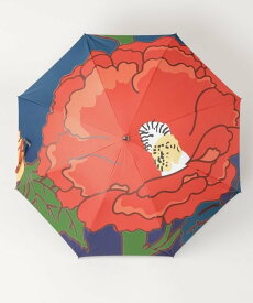カヤ 和の赴き傘 一輪の花日傘 晴雨兼用 アミナコレクション ファッション雑貨 傘・長傘 レッド