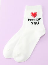 【BROWNY】(L)FEELINYOUハートソックス