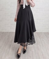 【SALE／26%OFF】clear 【低身長対応/サイズ展開あり】アソート柄シアードッキングアシンメトリースカー…