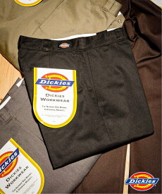 417 EDIFICE DICKIES 417別注 refine スラックス フォーワンセブン エディフィス パンツ スラックス・ドレスパンツ ブラック グレー ブラウン ベージュ【送料無料】