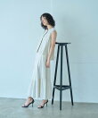 【接触冷感/UV対策/セットアップ゚対応】ラウンドラインギャザースカート