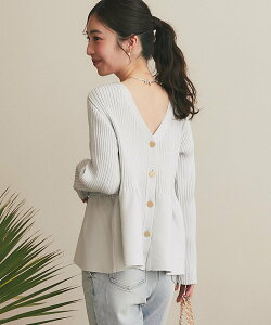 La boutique BonBon �y����i���炫��z�����y�v�����O��2WAY�J�[�f�B�K�� ���u�e�B�b�N�{���{�� �g�b�v�X �j�b�g �s���N �z���C�g �l�C�r�[�y���������z