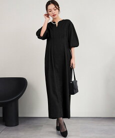 【SALE／9%OFF】Flolia 【喪服・礼服】フォーマルワンピース ロング セレモニー オケージョン【洗える】 リバーフィールド アンド コー ワンピース・ドレス ワンピース ブラック【送料無料】