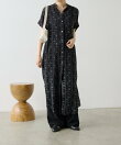 フロントボタン柄ワンピース2【SUM1 STYLE】