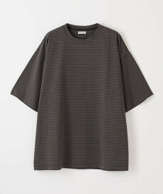 Steven Alan ＜Steven Alan＞ サイロ ボーダー Tシャツ -LOOSE ビューティー＆ユース　ユナイテッドアローズ トップス カットソー・Tシャツ ブラウン ブラック グレー【送料無料】