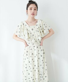 natural couture 【mamamo】ギャザーフリルカシュクールワンピース ナチュラルクチュール ワンピース・ドレス その他のワンピース・ドレス グレー ブラック【送料無料】