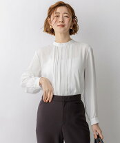 楽天市場】back satin amunzen 配色キーネックブラウスの通販