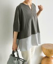 裾シアーTシャツ26【SUM1 STYLE】