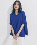 UNFILO スゴ機能美ニット Vネック ワイドプルオーバー アンフィーロ トップス ニット グレー ブラウン ブ…