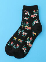 【BROWNY】(L)小花柄ソックス