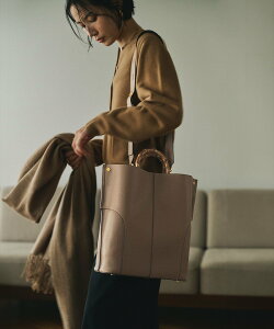 ROPE' �yE'POR�zBAMBOO BAG Large�y�ʋ΁z�yA4�Ή��z ���y �o�b�O �g�[�g�o�b�O �J�[�L�O���[�� �u���b�N �x�[�W�� �z���C�g�y���������z