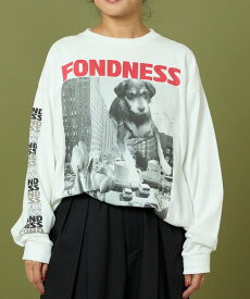 Freada DOG PHOTO 25AW フリークスストア トップス カットソー・Tシャツ グレー ブラック ホワイト【送料無料】