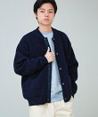 【人気モールニットシリーズ/チクチクしないニット】モールダブルフェイス MA-1カーディガン