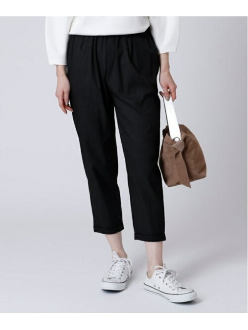 Lasud Aga ロールアップ ウエストゴム クロップドパンツ Rakuten Fashion 楽天ファッション 旧楽天ブランドアベニュー Ap9977