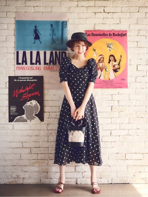 31 Sons De Mode 美人百花6月号掲載 ドット柄プリントパフスリーブワンピース Rakuten Fashion 楽天ファッション 旧楽天ブランドアベニュー Cx1977