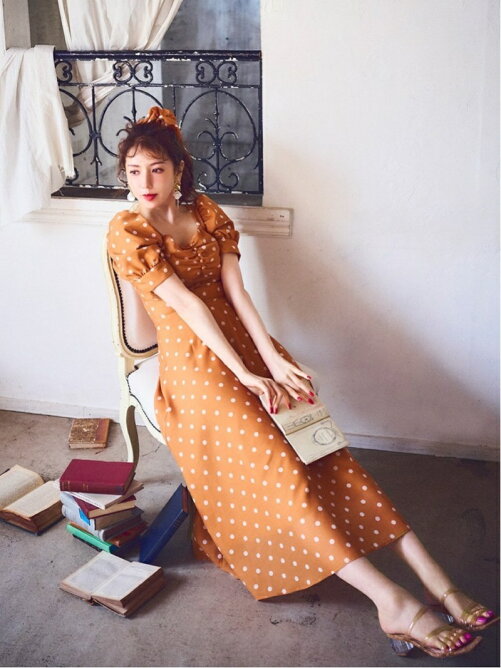 31 Sons De Mode 美人百花6月号掲載 ドット柄プリントパフスリーブワンピース Rakuten Fashion 楽天ファッション 旧楽天ブランドアベニュー Cx1977