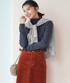 【SALE／30%OFF】23区 L 【杏さん着用/洗える】スムージーコットン シアー ニット ニジュウサンク トップス ニット グレー ホワイト ブラック レッド ベージュ グリーン【送料無料】