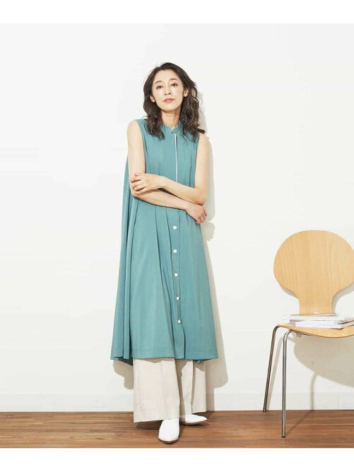 Georges Rech 洗える マオカラーノースリーブワンピース Rakuten Fashion 楽天ファッション 旧楽天ブランドアベニュー 9978