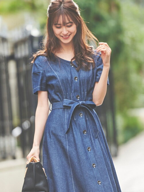 Laisse Passe フロントボタンデニムワンピース Rakuten Fashion 楽天ファッション 旧楽天ブランドアベニュー Cu9978