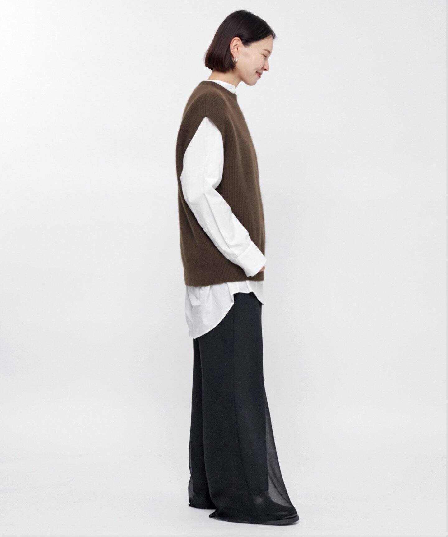 AP STUDIO｜crew neck fur vest | Rakuten Fashion(楽天ファッション