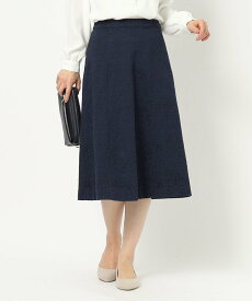 LAURA ASHLEY 【セレモニー/同柄アイテムあり】ジャカードスカート ローラ アシュレイ スカート その他のスカート ネイビー【送料無料】