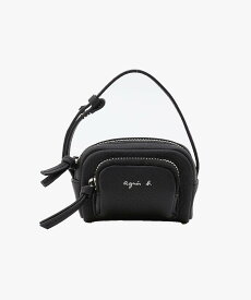 agnes b. VOYAGE レザー チャーム "Angele" ABA02-01 アニエスベー 財布・ポーチ・ケース その他の財布・ポーチ・ケース ブラック【送料無料】