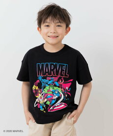 【SALE／10%OFF】MARVEL ＜マーベル＞半袖Tシャツ チルツー トップス カットソー・Tシャツ ブラック ホワイト グレー