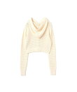 atmos pink Hoodie Knit Cardigan IVORY