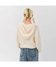 atmos pink Hoodie Knit Cardigan IVORY