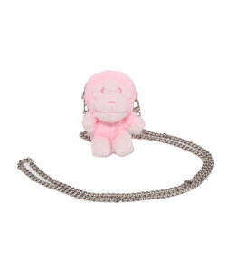 A BATHING APE BABY MILO SHORT FUR MINI SHOULDER BAG �A �x�C�V���O �G�C�v �o�b�O �V�����_�[�o�b�O �s���N �u���E���y���������z