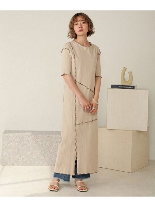 Bou Jeloud Web限定 配色メロウカットリブワンピース Rakuten Fashion 楽天ファッション 旧楽天ブランドアベニュー Dc5980