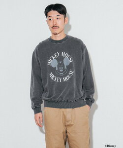�ySALE�^50%OFF�zBEAMS T GOOD ROCK SPEED / �uMICKEY MOUSE�v CREWNECK SWEAT �r�[���X �A�E�g���b�g �g�b�v�X �X�E�F�b�g�E�g���[�i�[ �u���b�N�y���������z