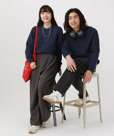 GLOBAL WORK 大山シュンさんご紹介/メルティクルーネックプルオーバー/523898 グローバルワーク トップス ニット グレー グリーン ブルー ホワイト ワインレッド ネイビー【送料無料】