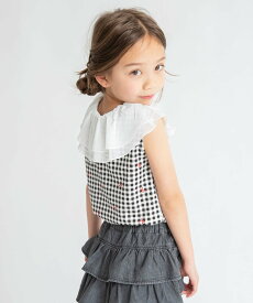 【SALE／10%OFF】branshes 【接触冷感/おそろい】前後2WAYビッグ襟タンクトップ ブランシェス トップス ノースリーブ・タンクトップ パープル ブラック