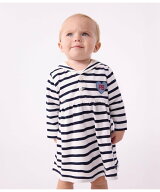 PETIT BATEAU セーラーカラーワンピース プチバトー ワンピース・ドレス ワンピース ホワイト【送料無料】
